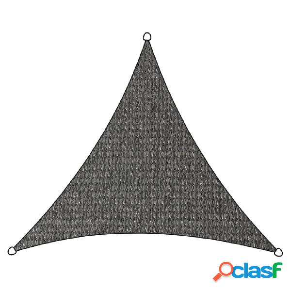 Livin'outdoor Toldo triangular Iseo HDPE gris 3,6x3,6x3,6 m
