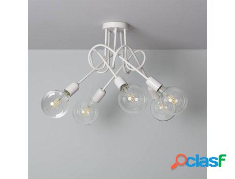 Lámpara de Suspensión LEDKIA Harva (Blanco - E27 - 5x40 W)