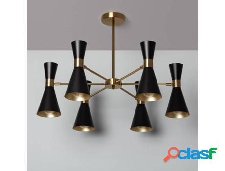 Lámpara de Techo LEDKIA Jigger (Negro - E27 - 40 W)