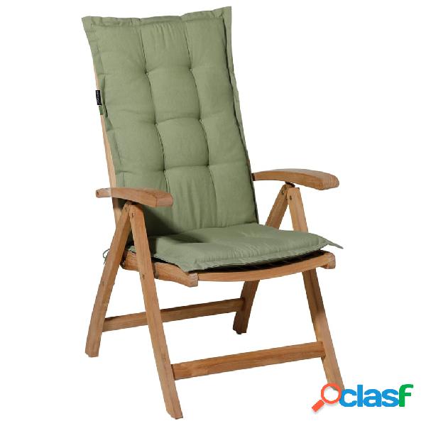 Madison Cojín de silla con respaldo alto Panama verde