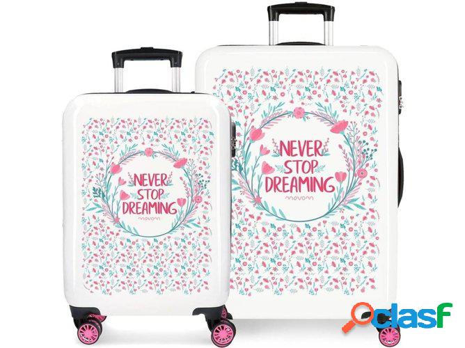 Maleta de Cabina MOVOM Never Stop Rosa (46x69x26cm)