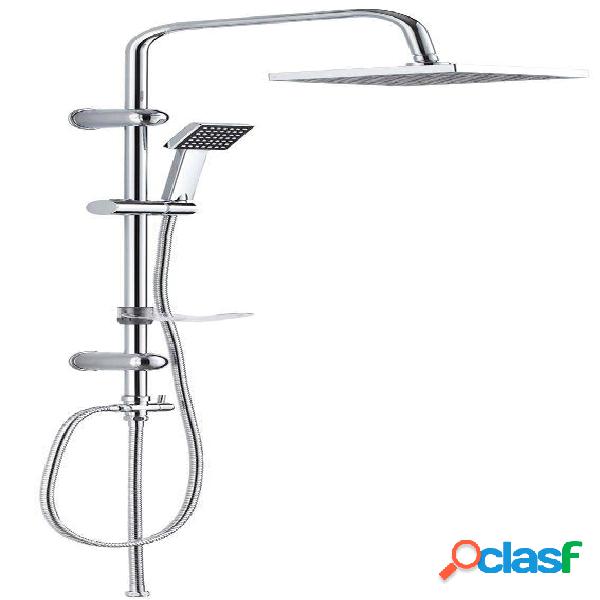 Mango Ducha Flexo Soporte Barra+ Duchon Cuadrado Dp Griferia