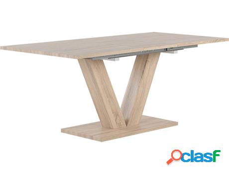 Mesa de Comedor Lixa (Marrón - MDF -140/180x90x75 cm)