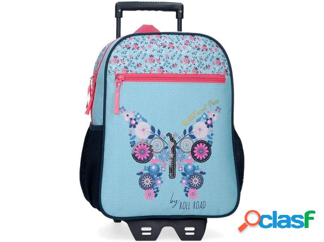 Mochila con Ruedas ROLL ROAD Wild and Free Azul (27 x 33 x