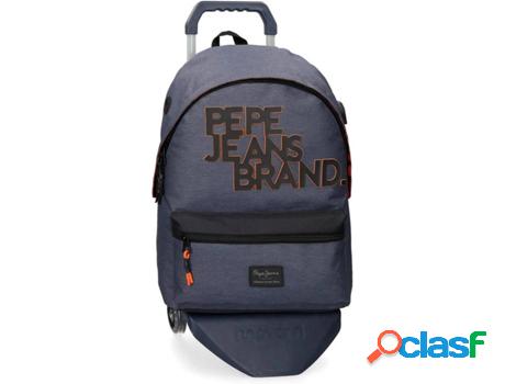 Mochila con Trolley PEPE JEANS Troy (Azul - 31 x 44 x 15 cm)