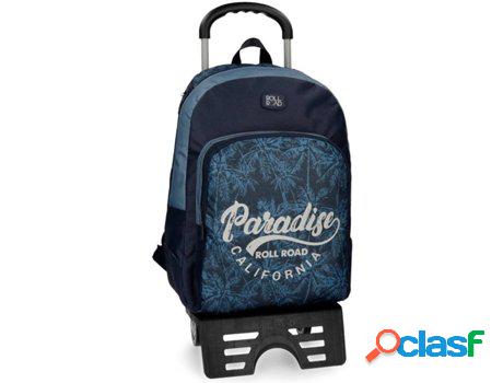 Mochila con Trolley ROLL ROAD Palm Azul (33x44x13,5cm)