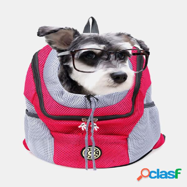 Mochila transpirable para exteriores Perro, mochila de doble