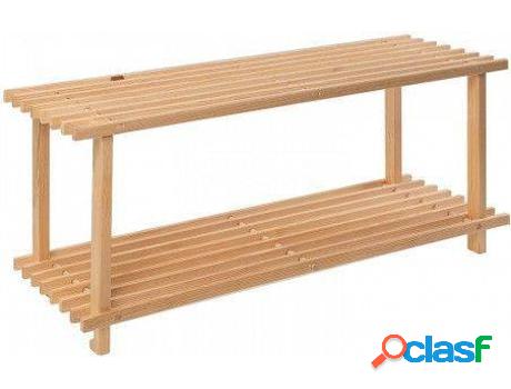 Mueble Auxiliar HOGAR Y MÁS Zapatero Madera Natural Nivele