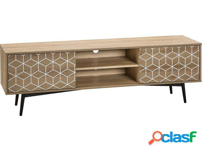 Mueble de TV BELIANI Torvi (Marrón - 160x40x50cm)