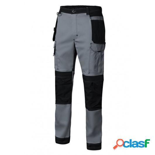 Pantalon Trabajo Xxl Con Refuerzo 98%Alg 2%Elast Gr/Neg Can