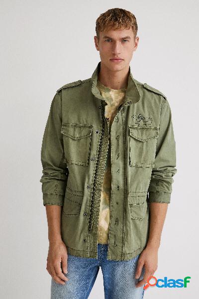 Parka militar bolsillos