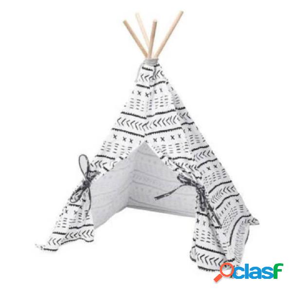 Pets Collection Carpa para mascotas Tipi lona 56x56x74 cm