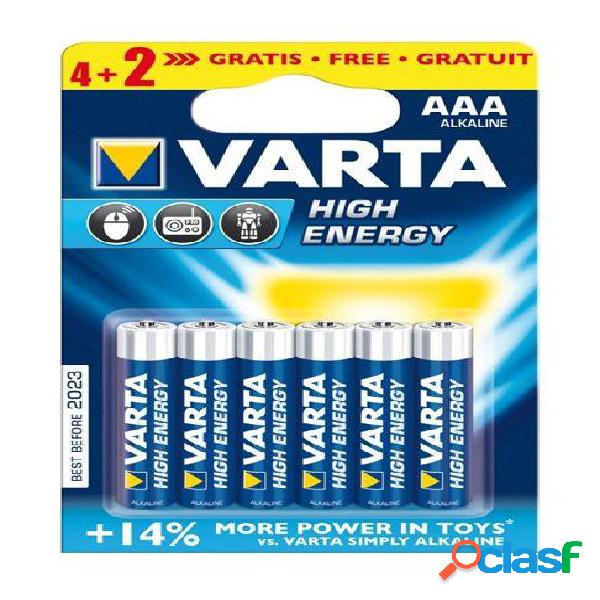 Pila Alcalina Lr03 Aaa 1,5V High Energy Varta