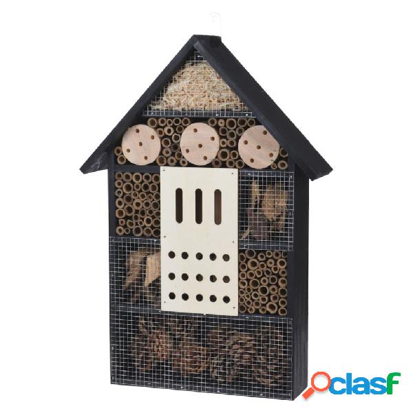 ProGarden Hotel para insectos madera negro XL