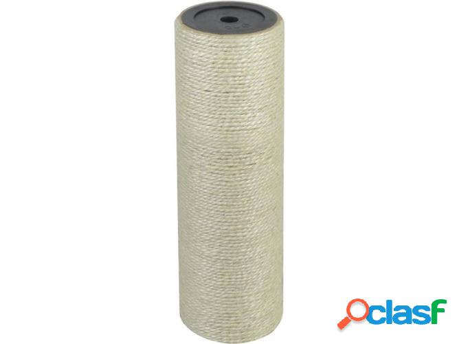 Puesto Rascador para Gatos VIDAXL Beige (8x25cm 10 mm)