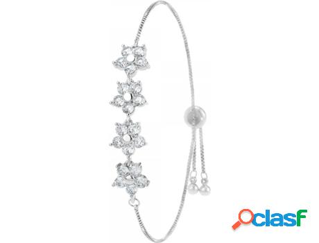 Pulsera SC_CRYSTAL Zirconia (bañado a rodio - ajustable)