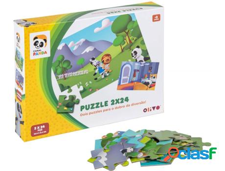 Puzzles OLIVO Panda (Edad Minima Recomendada: 3 años - 2x24