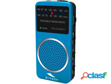 Radio de Bolsillo SYTECH SY1675AZ (Azul - Digital - AM/FM -
