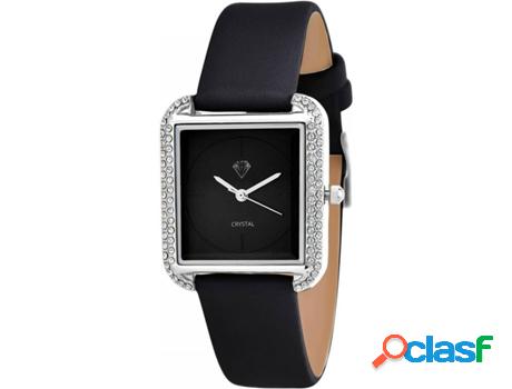 Reloj SC_CRYSTAL Cristales (bañado a rodio - Negro)