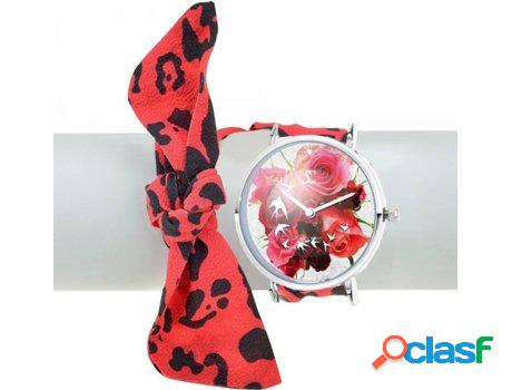 Reloj SC_CRYSTAL Daphne (bañado a rodio - Rojo)