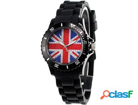 Reloj SC_CRYSTAL (bañado a rodio - Negro)