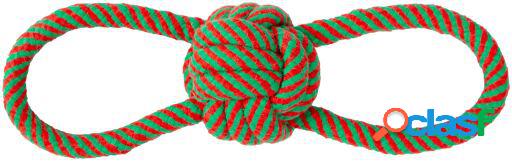 Rope Ball Christmas Doble Asa 30 cm Freedog