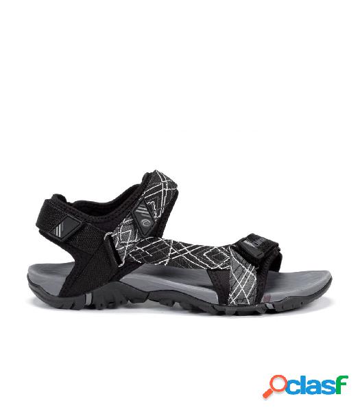 Sandalias Chiruca Dakar 03 Hombre Negro Gris 45