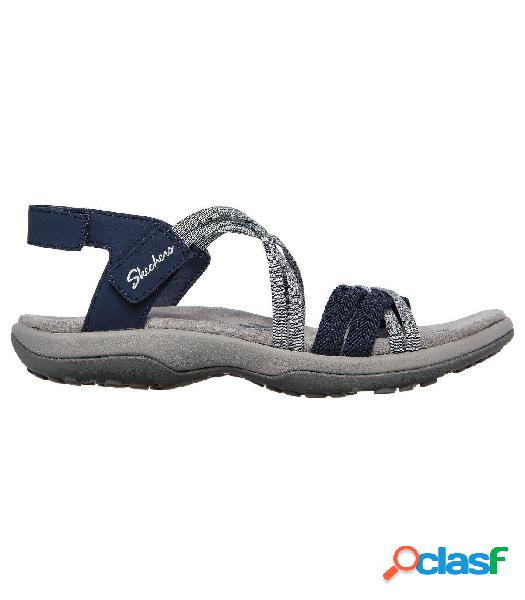 Sandalias Skechers Reggae Slim Takes Two Mujer Navy 38