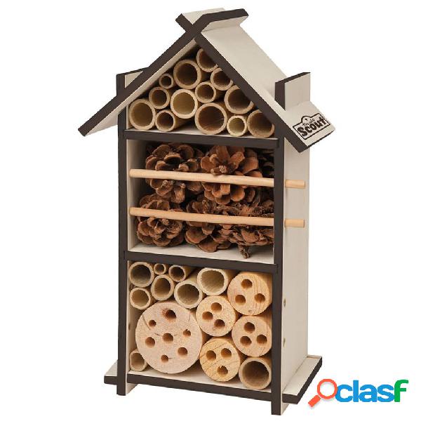 Scout Hotel de insectos de madera 9,5x16x28 cm