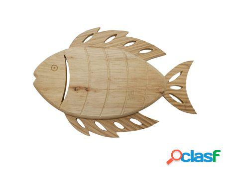 Signes Grimalt - Pez Marrón de Madera | Figura Marinera