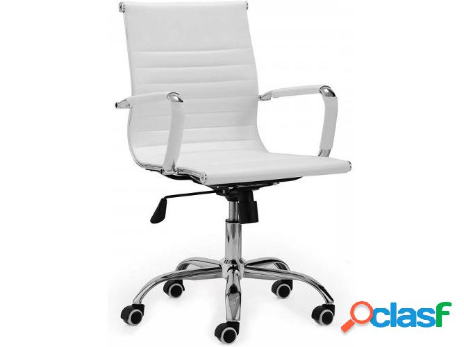 Silla de Escritorio Operativa ADEC Lucy (Blanco - Símil
