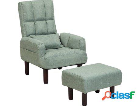 Sillones Reclinables Oland con Reposapiés (Verde -