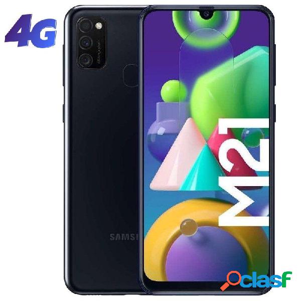Smartphone samsung galaxy m21 4gb/ 64gb/ 6.4'/ negro