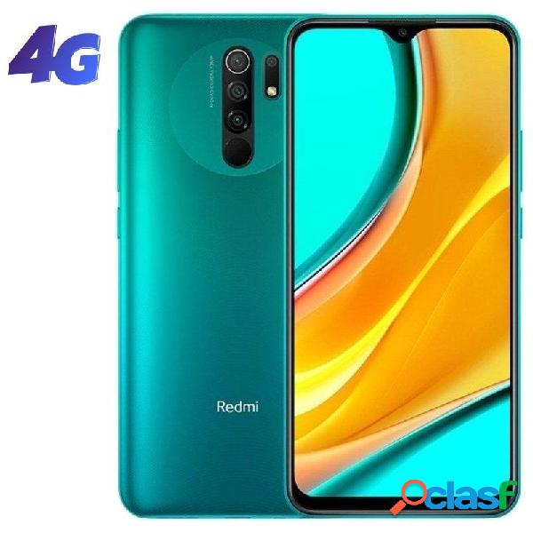 Smartphone xiaomi redmi 9 4gb/ 64gb/ 6.53'/ verde océano