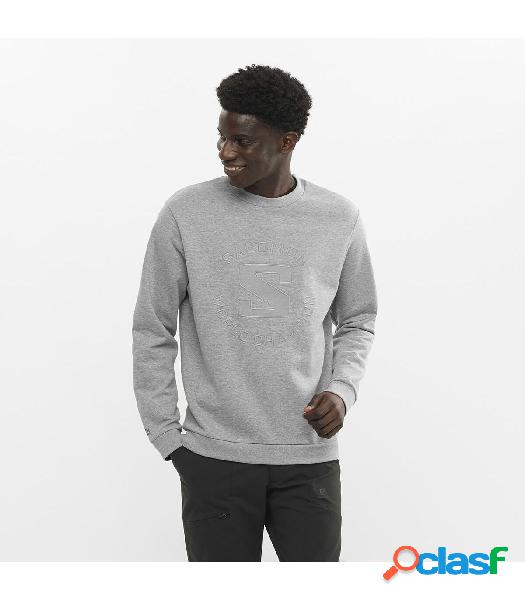 Sudadera Salomon Outlife Crewn Heather Mid Grey L