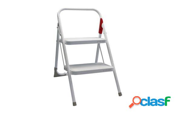 Taburete Domestico Plegable Rolser M10 2 Peldaños Blanco