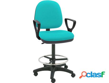 Taburete de Oficina LA SILLA DE CLAUDIA Milano Azul Turquesa