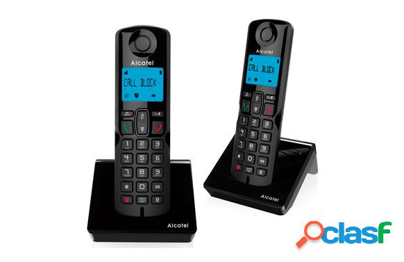 Teléfono Inalambrico Alcatel S250 DUO CALL BLOCK NEGRO