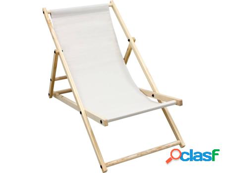 Tumbona ECD GERMANY de Madera Plegable 3 Posiciones