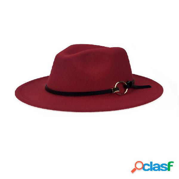 Unisex Felt Wild Warm Vestido Sombrero al aire libre