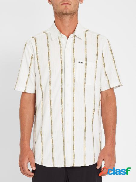 Volcom Camisa Barrun Stripe - Primer White
