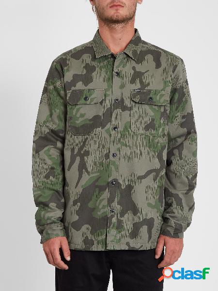 Volcom Camisa Trademan - CAMOUFLAGE