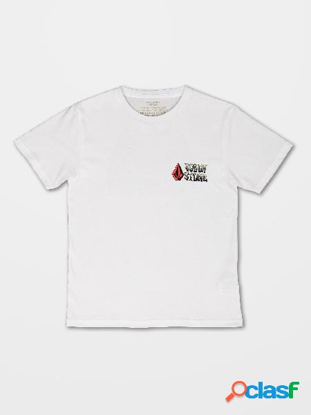 Volcom Camiseta Bat Wheel - WHITE - (NIÑOS)