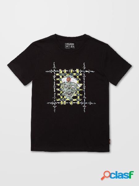 Volcom Camiseta Richard French Sayer - BLACK - (NIÑOS)