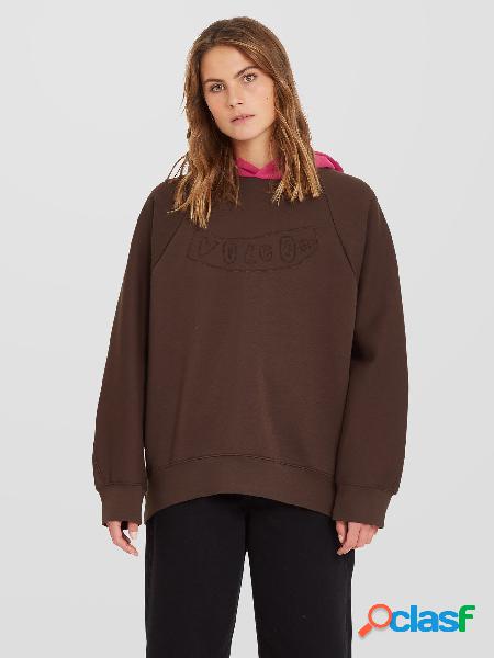 Volcom Sudadera Weirdi - DARK BROWN