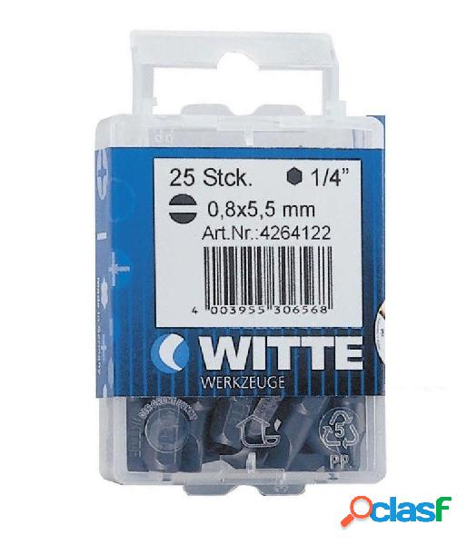 WITTE 426434 - 15 Puntas en cajita de plástico largo 25 mm