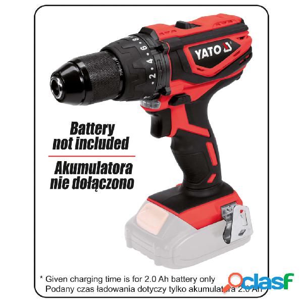 YATO Taladro de impacto sin batería 18V 40Nm