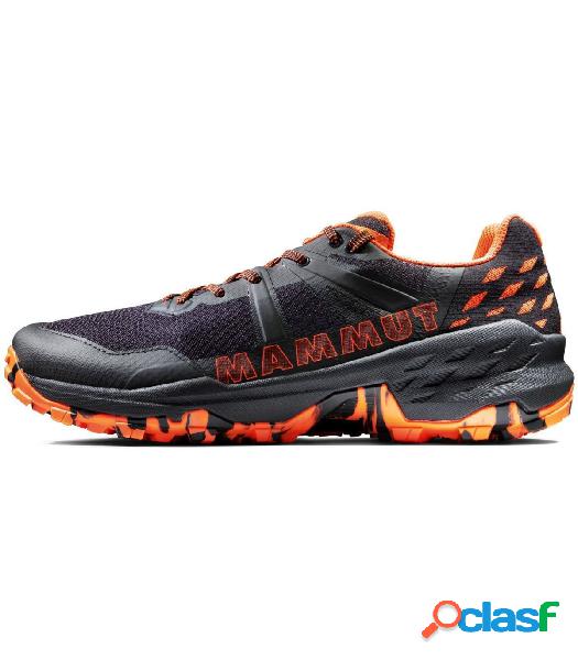 ZAPATILLAS MAMMUT SERTIG II LOW HOMBRE BLACK-VIBRANT ORANGE