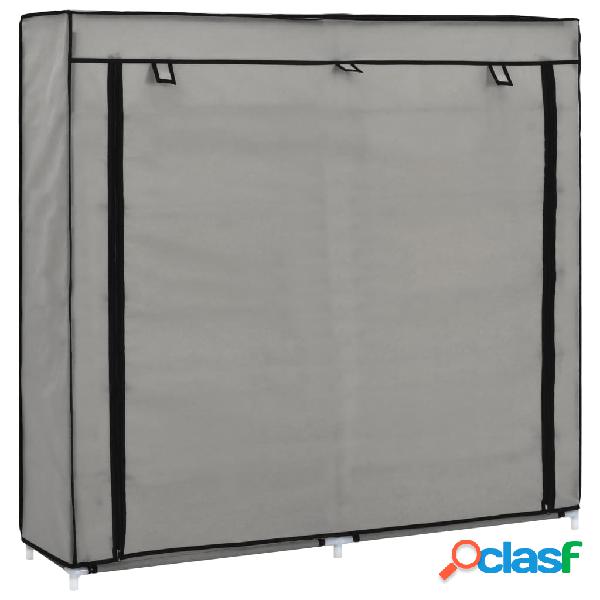 vidaXL 282434 Shoe Cabinet with Cover Grey 115x28x110 cm