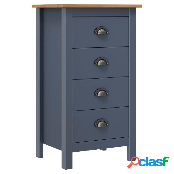 vidaXL Aparador Hill Range madera maciza de pino gris